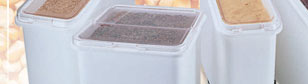 Rubbermaid Plastic Ingredient Bin Trucks