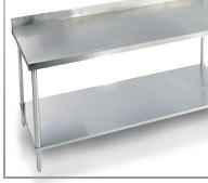 Stainless Steel Workbench w/Backsplash