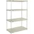 Nexel® Poly-Z-Brite® Wire Shelving Units with Plastic Shelves