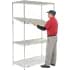 Nexel® Poly-Z-Brite® Quick Adjust Wire Shelving Units