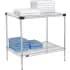 Nexel® Chrome Wire Shelving Units with Solid Top